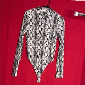 Eye Candy Monochrome Animal Print Top